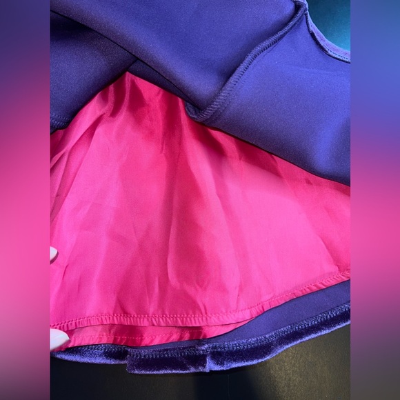 Genuine Kids Oshkosh Purple Velvet Gem Buttoned Back Dress Size 2T NWT - Picture 4 of 8